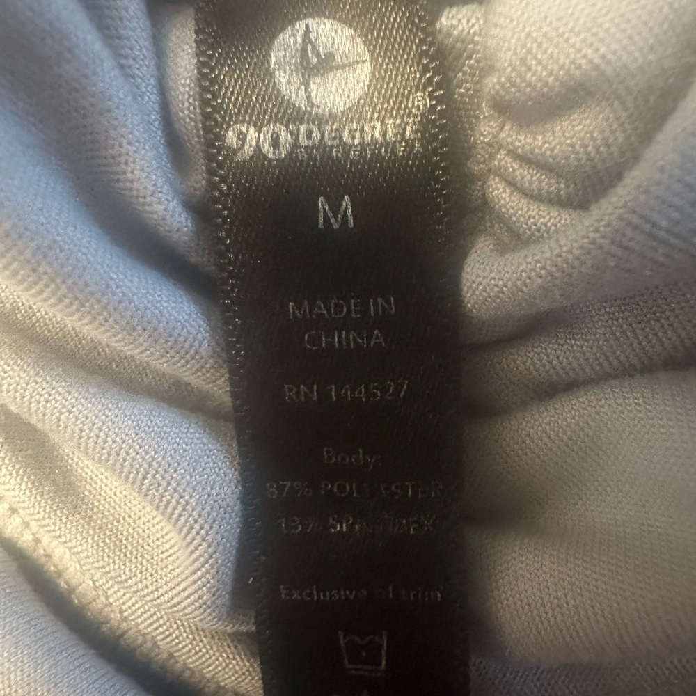 Quarter Zip Top & Printed Leggings in Gray-Size med - Picture 7 of 8
